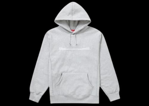 Supreme Shop Hooded Sweatshirt Heather Grey New York City