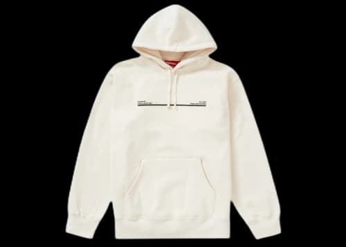 Supreme Shop Hooded Sweatshirt Natural London
