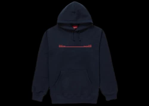 Supreme Shop Hooded Sweatshirt Navy New York City