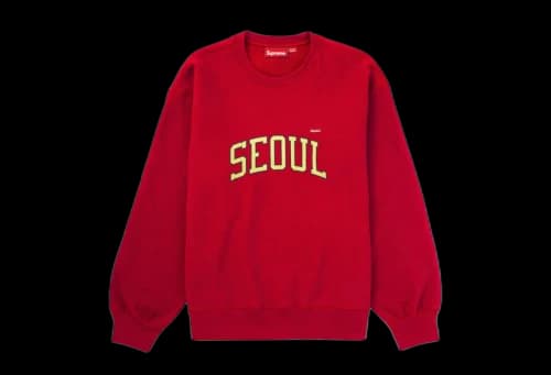 Supreme Shop Small Box Crewneck Seoul - Red (SS24)