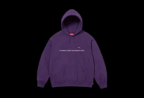 Supreme Shop Small Box Hooded Sweatshirt Dark Purple - San Francisco (FW23)