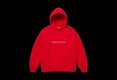 Supreme Shop Small Box Hooded Sweatshirt Red - New York (FW23)
