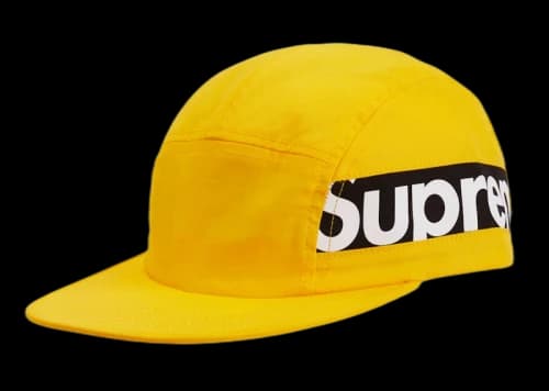 Supreme Side Panel Camp Cap Gold