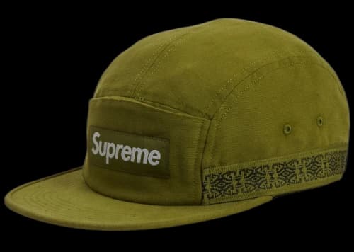 Supreme Side Tape Camp Cap Olive