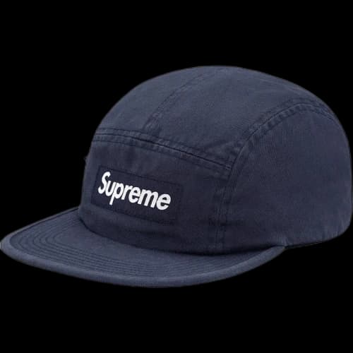 Supreme Side Zip Camp Cap Navy