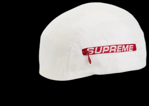 Supreme Side Zip Camp Cap (SS19) White