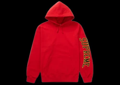 Supreme Sleeve Arc Hooded Sweatshirt (FW23) Red