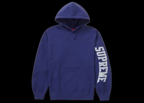 Supreme Sleeve Arc Hooded Sweatshirt (FW23) Washed Navy