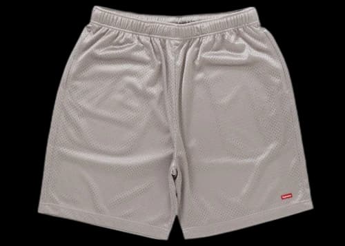 Supreme Small Box Baggy Mesh Short Grey
