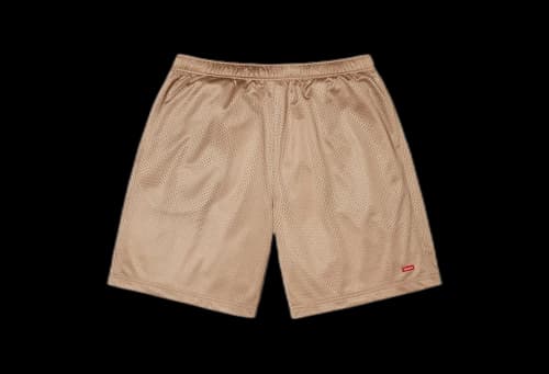Supreme Small Box Baggy Mesh Short 'Tan' (SS25)