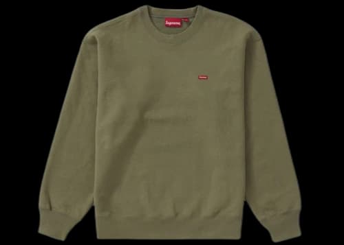 Supreme Small Box Crewneck (FW22) Light Olive