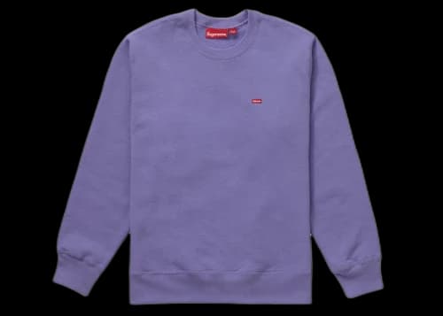Supreme Small Box Crewneck Light Violet