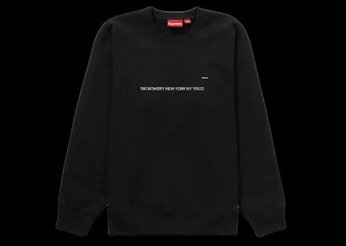 Supreme Small Box Crewneck (New York Shop Exclusive) Black