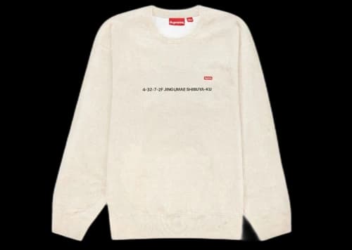 Supreme Small Box Crewneck (Toyko Shop Exclusive) Natural