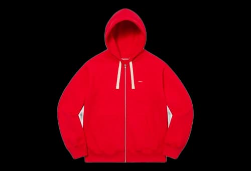 Supreme Small Box Drawcord Zip Up Hooded Sweatshirt Red (FW22)