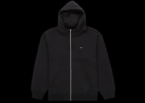 Supreme Small Box Facemask Zip Up Hooded Sweatshirt (FW21) Black