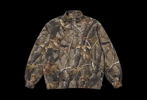 Supreme Small Box Half Zip Pullover 'Realtree Hardwoods Camo' (SS25)