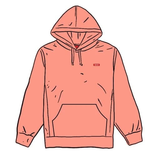 Supreme Small Box Hooded Sweatshirt Dusty Coral