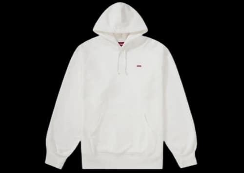 Supreme Small Box Hooded Sweatshirt (FW21) White