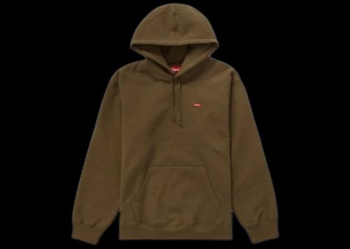 Supreme Small Box Hooded Sweatshirt (SS22) Olive Brown