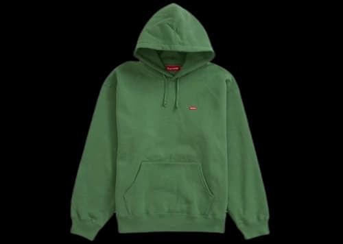 Supreme Small Box Hooded Sweatshirt (SS24) Dusty Green