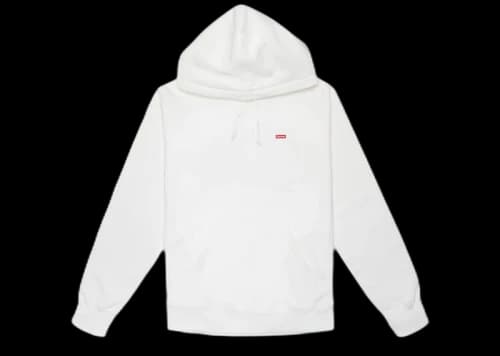 Supreme Small Box Hooded Sweatshirt White