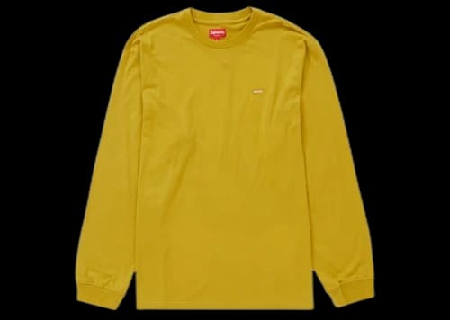 Supreme Small Box L/S Tee (FW22) Dark Yellow