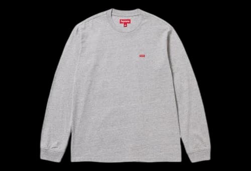 Supreme Small Box L/S Tee Grey Heather (FW23)