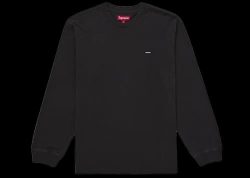 Supreme Small Box L/S Tee (SS26) Black