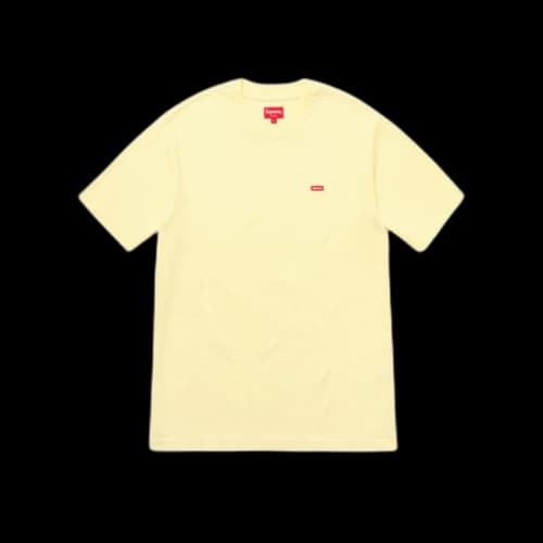 Supreme Small Box Logo T-Shirt Tee Pale Yellow (SS18)