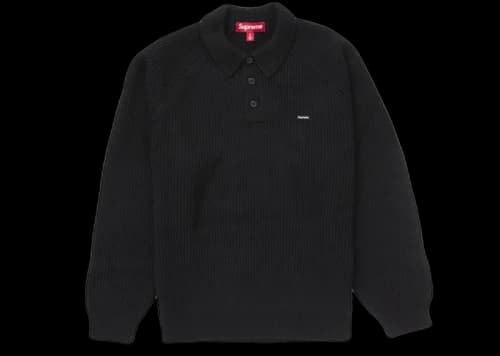 Supreme Small Box Polo Sweater (FW24) Black