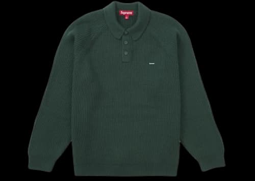 Supreme Small Box Polo Sweater (FW24) Green