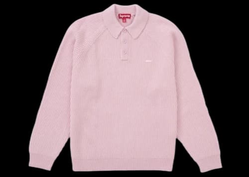 Supreme Small Box Polo Sweater (FW24) Pink