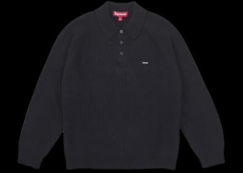 Supreme Small Box Polo Sweater (FW25) Black