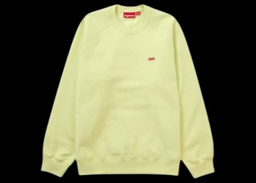 Supreme Small Box Raglan Crewneck Pale Lime