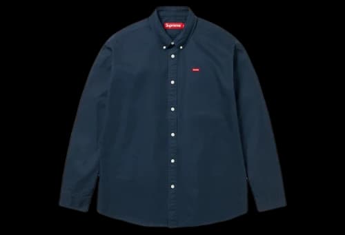 Supreme Small Box Shirt Navy (FW23)