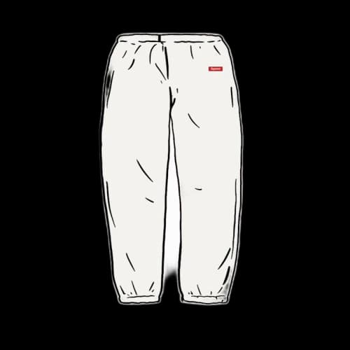 Supreme Small Box Sweatpant White