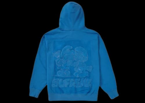 Supreme Smurfs Hooded Sweatshirt Pale Royal