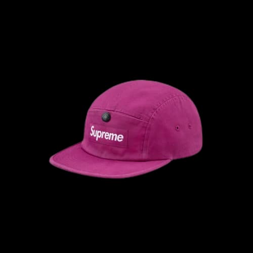 Supreme Snap Button Pocket Camp Cap Magenta (FW18)