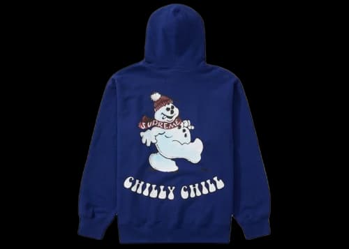 Supreme Snowman Hooded Sweatshirt Dark Royal