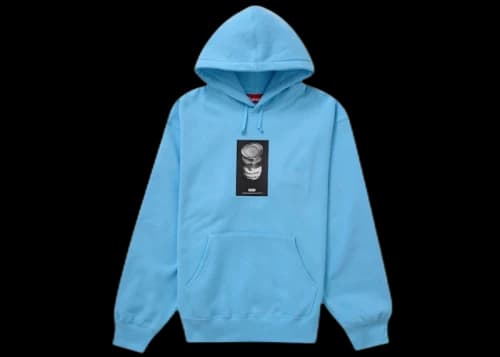 Supreme Soup Can Hooded Sweatshirt Light Blue