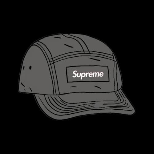 Supreme Spray Canvas Camp Cap Black