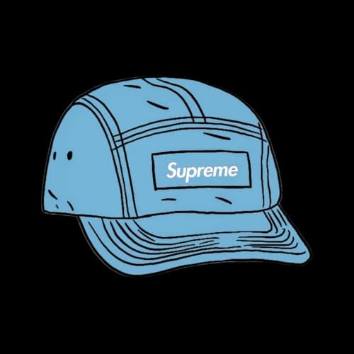 Supreme Spray Canvas Camp Cap Blue