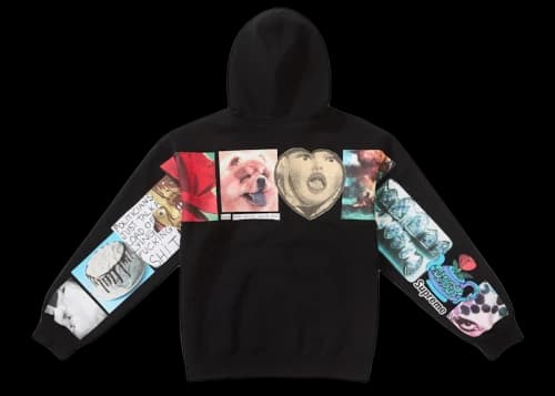 Supreme Spread Zip Up Hooded Sweatshirt Black