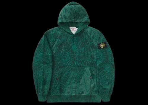 Supreme Stone Island Hooded Sweatshirt (FW23) Dark Green