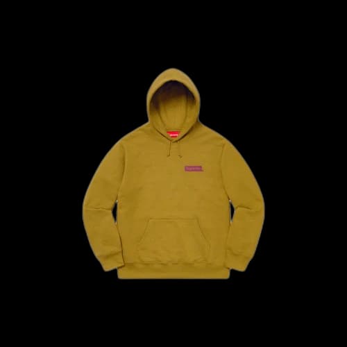 Supreme Stop Crying Hooded Sweatshirt Dark Mustard (FW19)