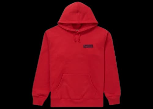 Supreme Stop Crying Hooded Sweatshirt Red