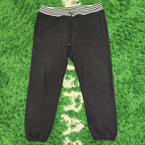 Supreme Striped Rib Sweatpant Black