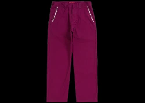 Supreme Studded Work Pant Maroon