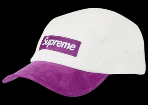 Supreme Suede Visor Camp Cap Natural
